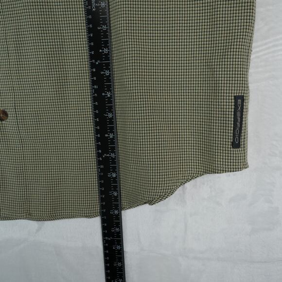 ExOfficio Shirt Mens L Outdoor Vented Hiking Button Down Plaid Long Sleeve - Picture 9 of 12